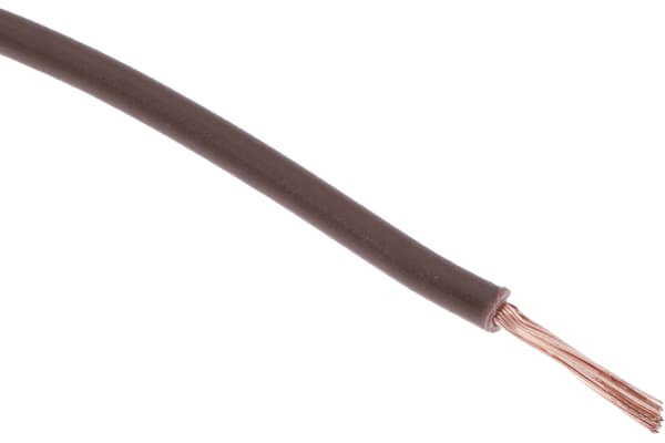 Product image for Brown tri-rated cable 1.0mm 100m