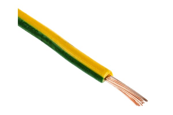 Product image for Green/yellow tri-rated cable 1.5mm 100m