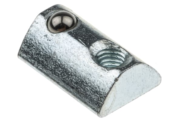 Product image for Roll-in T slot nut with spring loaded ba