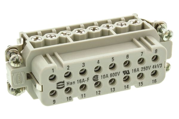 Product image for Han(R) A 16P+E skt insert,16A 230400V