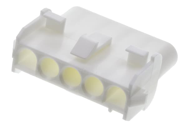 Product image for 5 way white receptacle housing