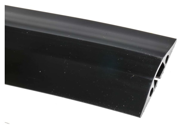 Product image for MEDIUM DUTY BLACK FLOOR CABLE COVER - 1.