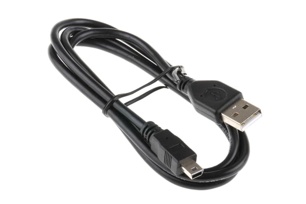 Product image for 1mtr USB 2.0 A M - Mini B 5 Pin Cable -