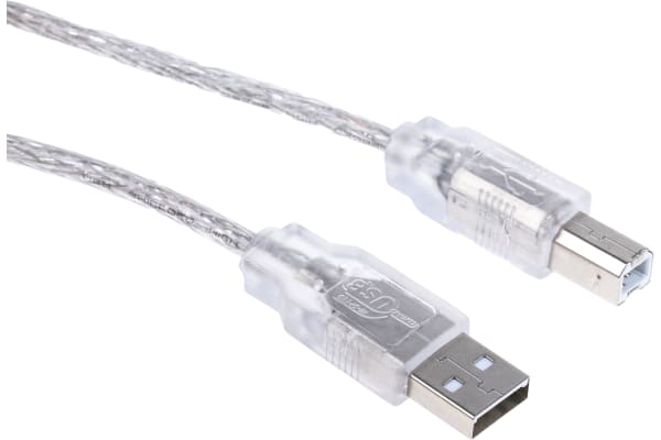 Product image for RS PRO Male USB A to Male USB B USB Cable, 3m