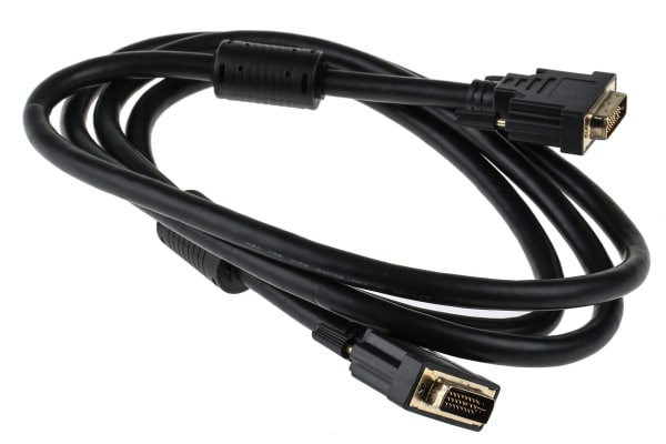 Product image for 2MTR DVI-I DUAL LINK 29+1  M-M CABLE BLA