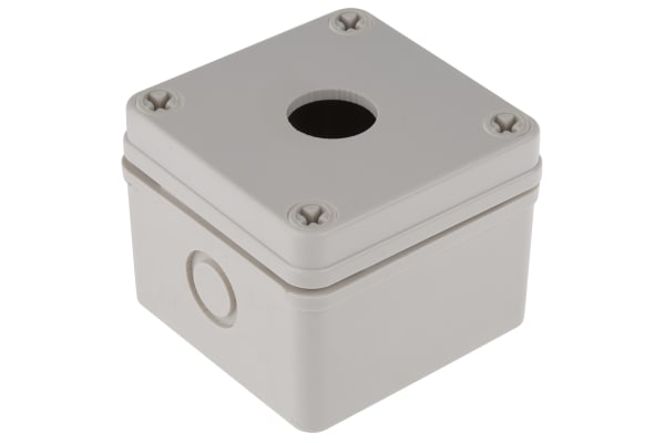 Product image for Pushbutton Enclosure, 1 Hole, Plastic, G