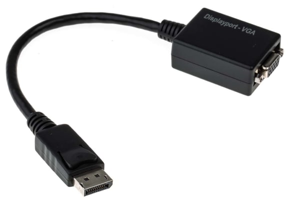 Product image for 15cm Display Port M - VGA F Adaptor - Bl