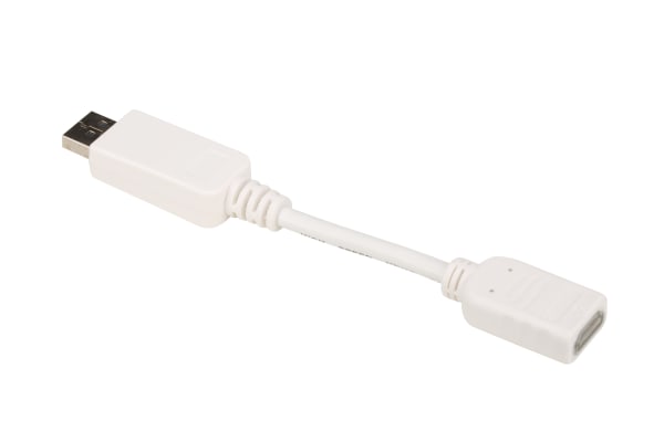 Product image for 15CM DISPLAY PORT M - HDMI F ADAPTOR - W