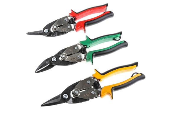 Product image for 3 PCS AVIATION TIN SNIPS SET-250 MM