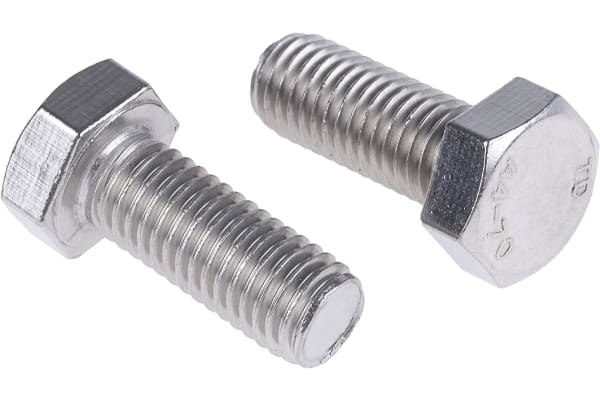 Product image for A4 s/steel hexagon set screw,M12x30mm