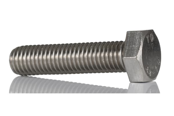Product image for A4 s/steel hexagon set screw,M12x50mm