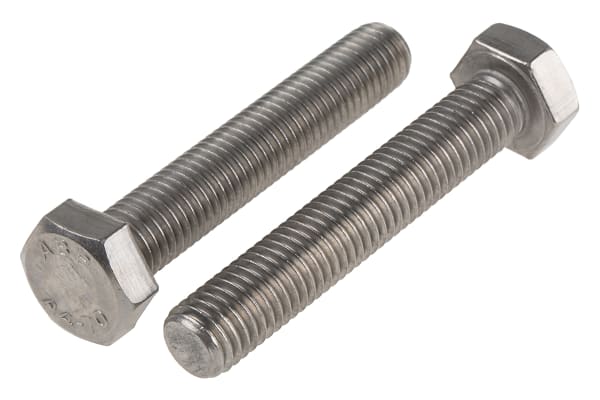 Product image for A4 s/steel hexagon set screw,M12x70mm