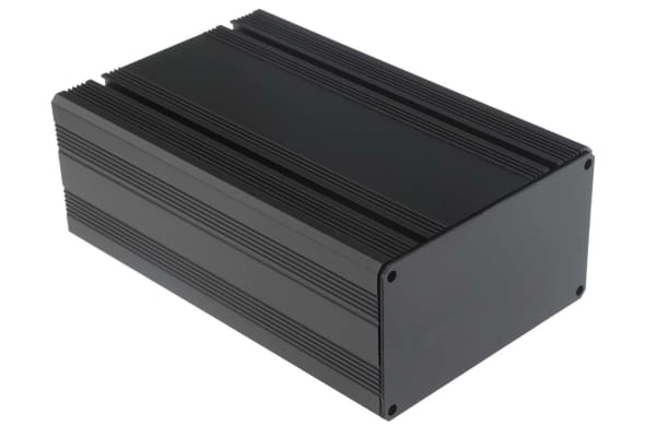 Product image for RS PRO Black Anodised Aluminium Instrument Case, 165 x 105 x 61mm