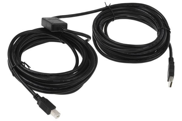 Product image for 10M/30FT ACTIVE USB 2.0 A TO B CABLE - M