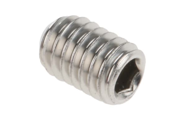 Product image for A4 s/steel hex socket set screw,M4x6mm