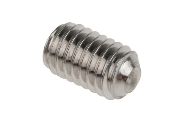 Product image for A4 s/steel hex socket set screw,M5x8mm