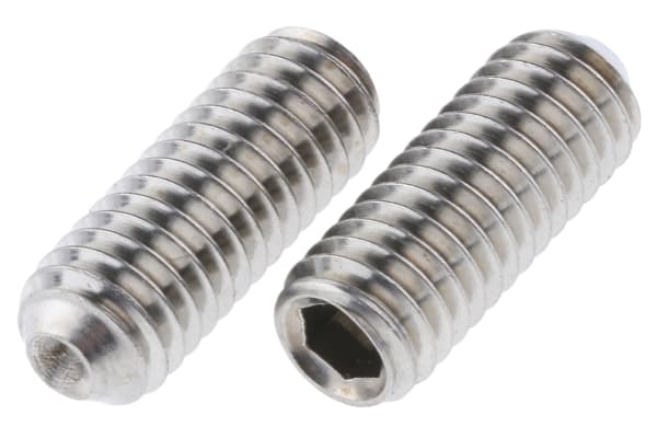 Product image for A4 s/steel hex socket set screw,M6x16mm