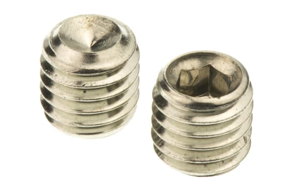 Product image for A4 s/steel hex socket set screw,M8x8mm