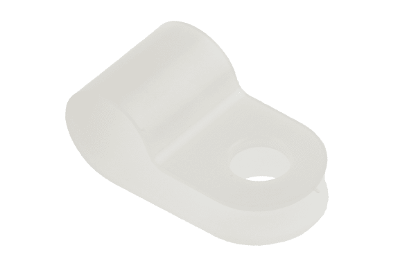 Product image for Natural Nylon P-clip, 6.5mm Bundle Dia
