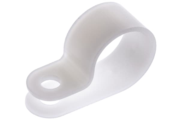 Product image for Natural Nylon P-clip, 14mm Bundle Dia