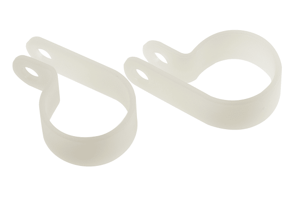 Product image for Natural Nylon P-clip, 19mm Bundle Dia