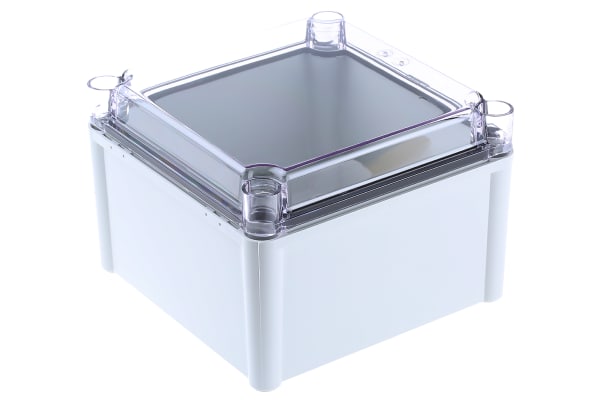 Product image for IP67 BOX TRANSPARENT LID,NOM.190X190X130