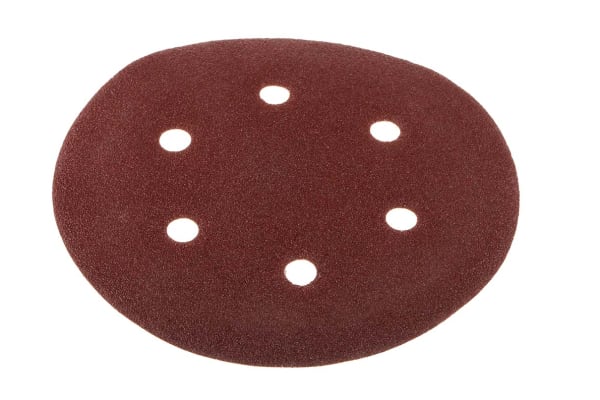 Product image for 150MMX80G HOOK &LOOP SANDING DISC 6 HOLE