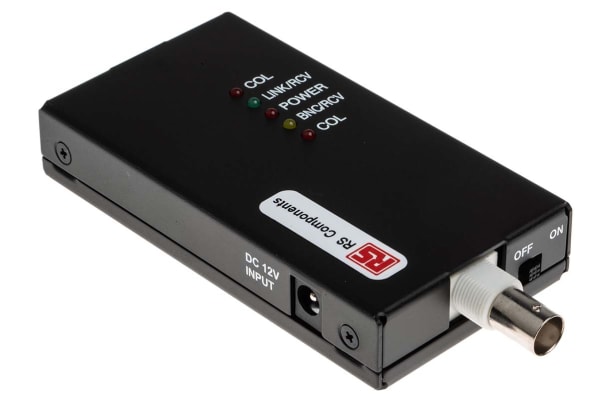 Product image for RS Pro Ethernet to BNC Ethernet Converte