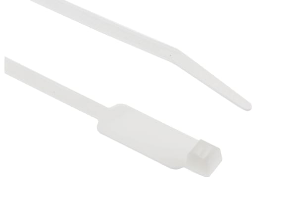 Product image for Nylon identifying cable tie,28x12.5mm