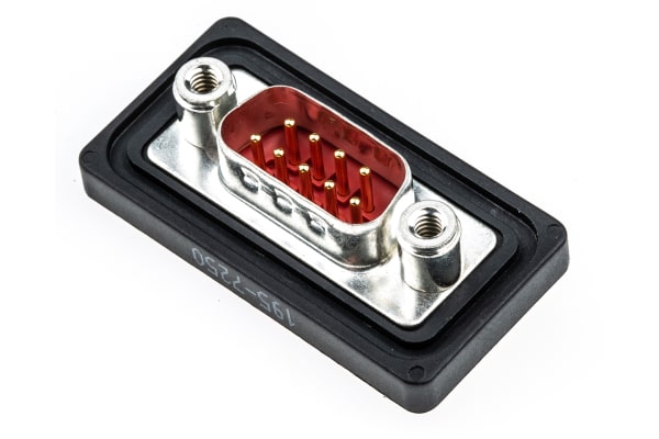 Product image for FCT FWD 9 Way Panel Mount D-sub Connector Plug