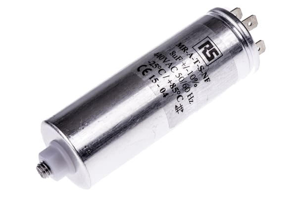 Product image for MRA440 motor run/start cap,8uF 440Vac