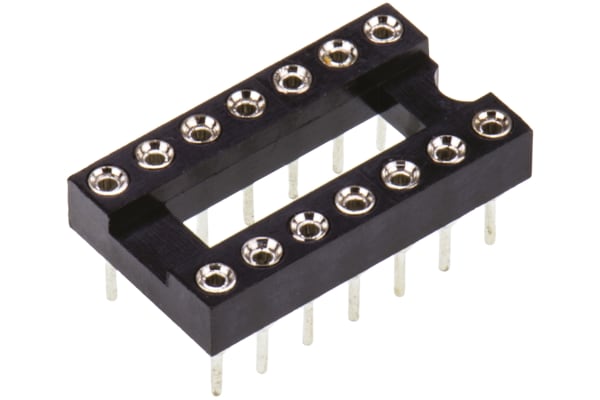 Product image for 14 WAY TURNED PIN DIL SOCKET,0.3IN PITCH