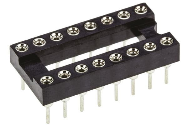 Product image for 16 WAY TURNED PIN DIL SOCKET,0.3IN PITCH