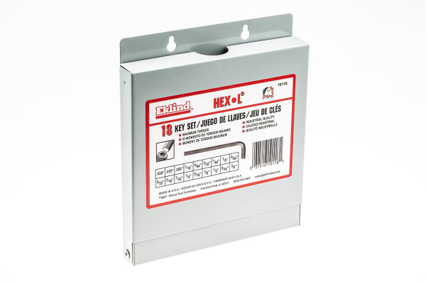 Product image for 18 piece imperial hexagon key set
