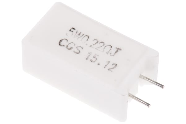 Product image for Ceramic wire element resistor,R22 5W