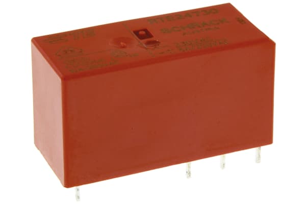 Product image for DPDT PCB power relay,8A 230Vac coil