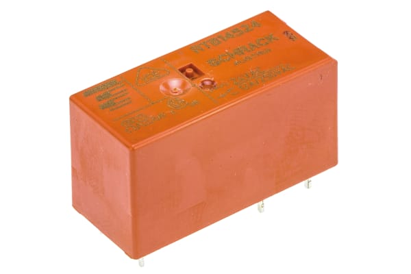 Product image for SPDT PCB POWER RELAY,12A 24VAC COIL