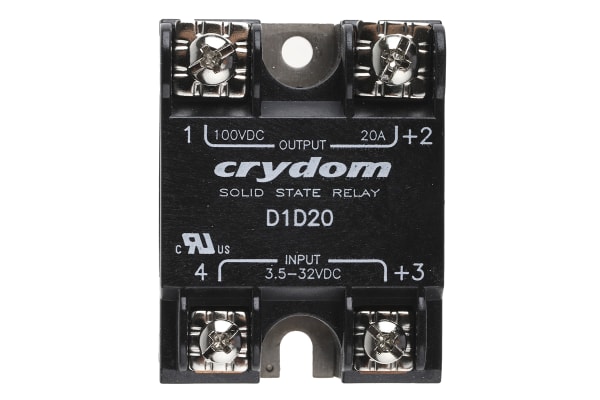 Product image for Sensata / Crydom 20 A Solid State Relay, Surface Mount, MOSFET, 100 V Maximum Load