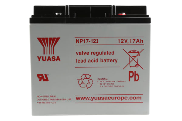 Product image for Yuasa NP17-12I Lead Acid Battery - 12V, 17Ah