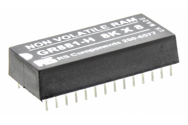 Product image for Greenwich Instruments 64kbit 70ns NVRAM, 28-Pin PDIP, GR881-HT