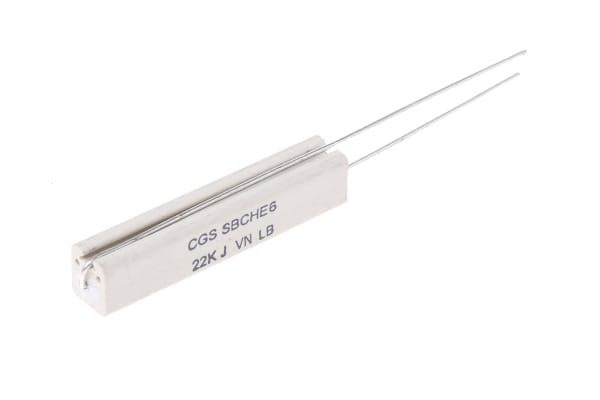 Product image for Ceramic body wirewound resistor,22K 7W