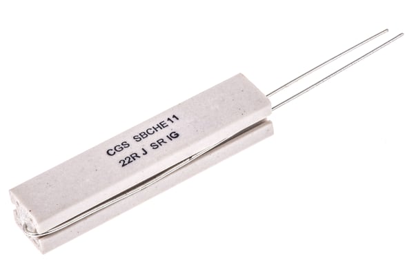 Product image for CERAMIC BODY WIREWOUND RESISTOR,22R 11W