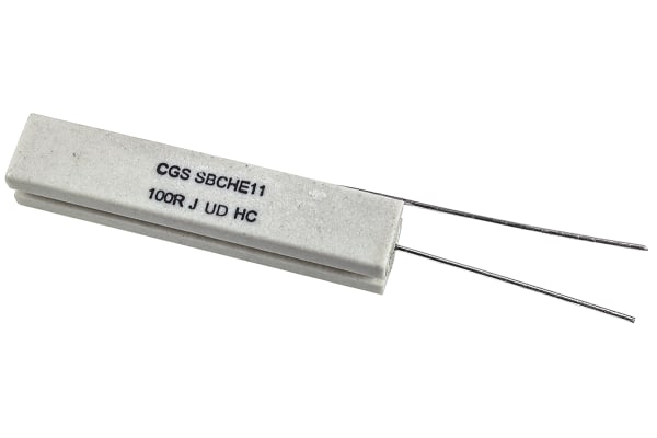 Product image for Ceramic body wirewound resistor,100R 11W