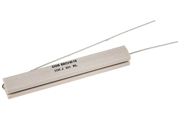 Product image for Ceramic body wirewound resistor,10K 17W