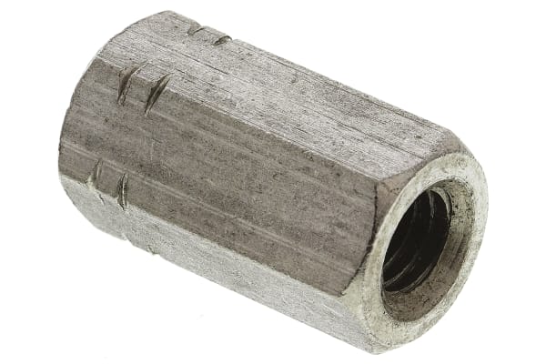 Product image for A4 s/steel hex connecting nut,M8x24mm