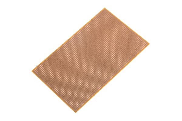 Product image for RE520-HP, Single-Sided Stripboard FR-2 100 x 160 x 1.5mm FR2