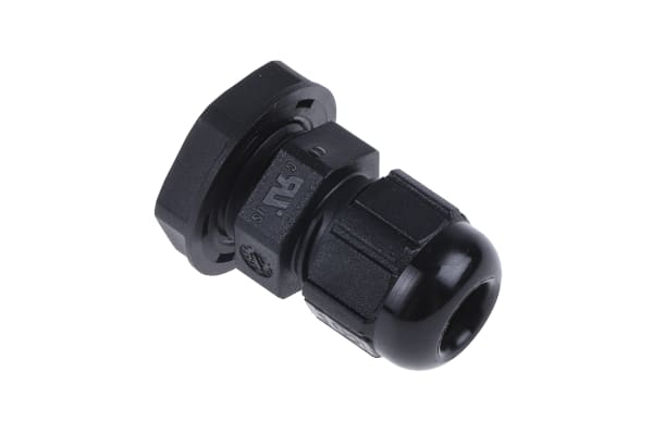 Product image for Cable gland, nylon, black, PG7, IP68