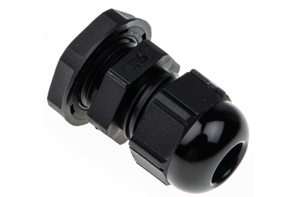 Product image for Cable gland, nylon, black, PG9, IP68