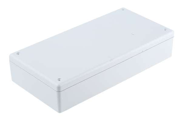 Product image for Hammond 1599, Grey ABS Enclosure, IP54, 220 x 110 x 44mm