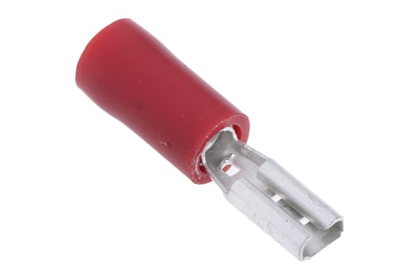 Product image for Red crimp 2.8/0.5mm female receptacle